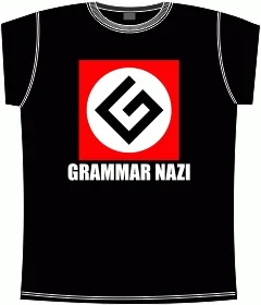 Grammar Nazi black